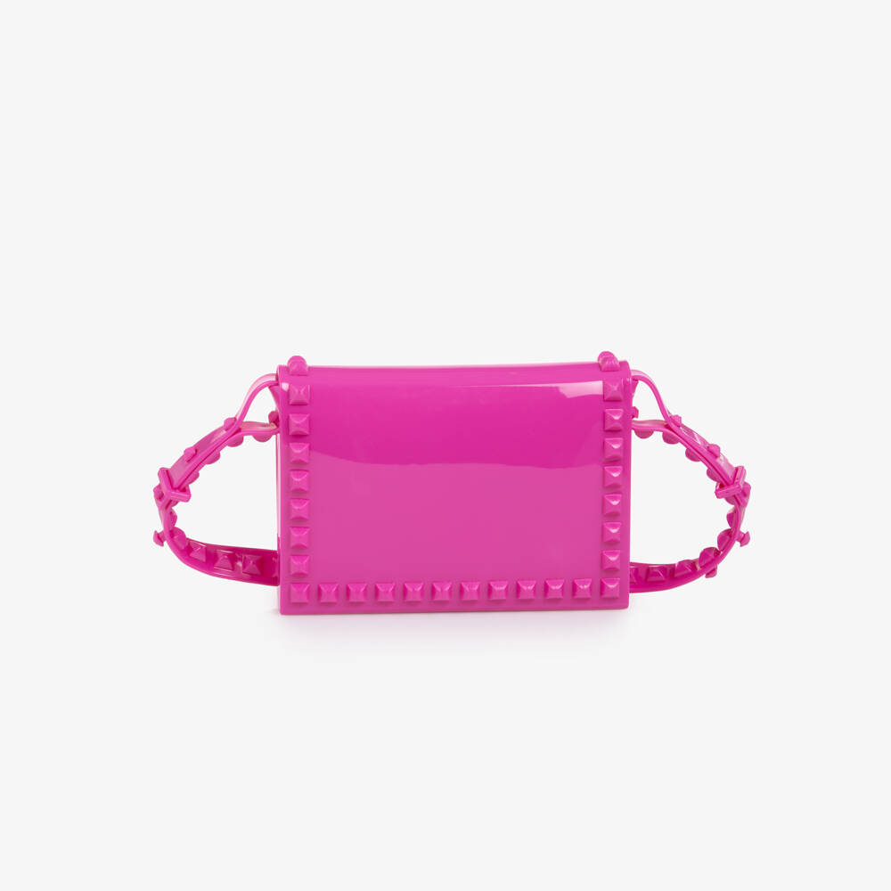 Carmen Sol-Girls Vibrant Pink Studded Bag | Childrensalon Outlet