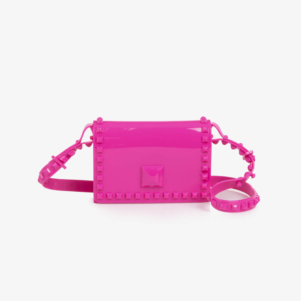 Carmen Sol-Girls Vibrant Pink Studded Bag | Childrensalon Outlet