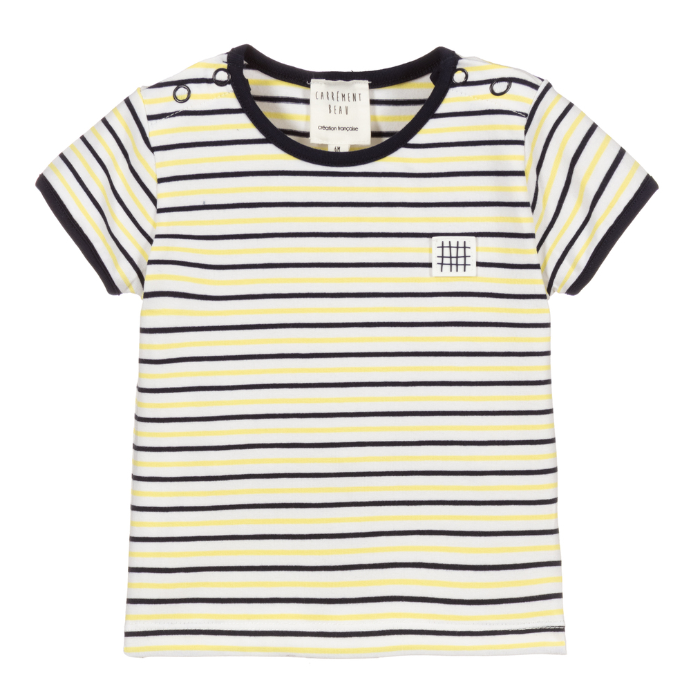 Carrément Beau - Baby Boys Striped T-Shirt | Childrensalon