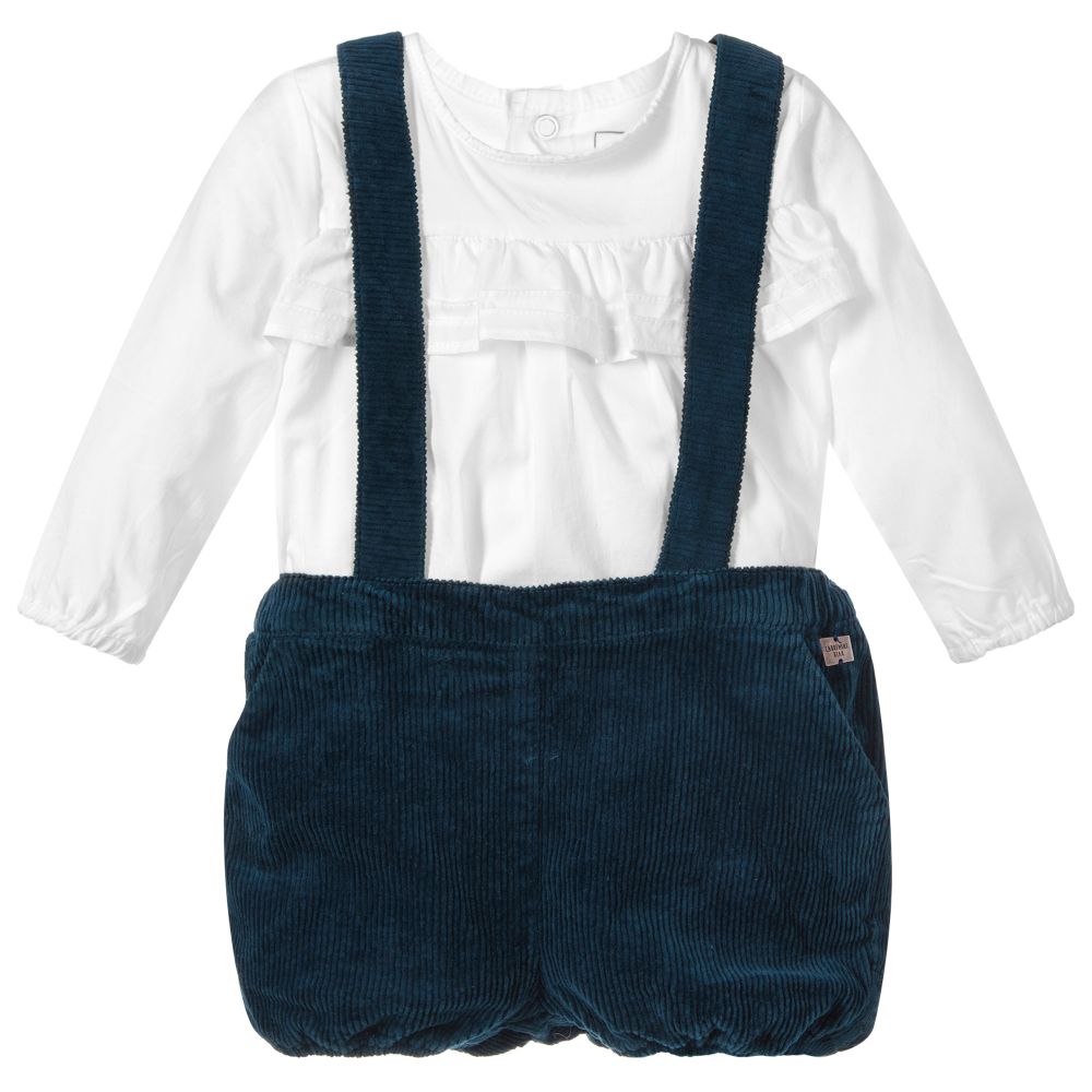 Carrément Beau-Baby Girls Corduroy Shorts Set | Childrensalon Outlet