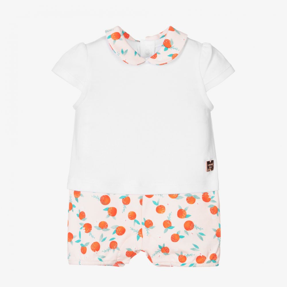 Carrément Beau - Baby Girls Cotton Shortie | Childrensalon