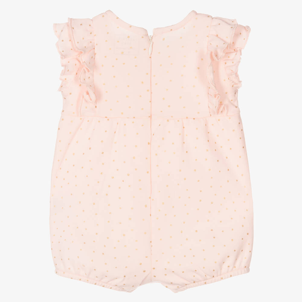 Carrément Beau-Розовый песочник в золотистый горошек | Childrensalon Outlet