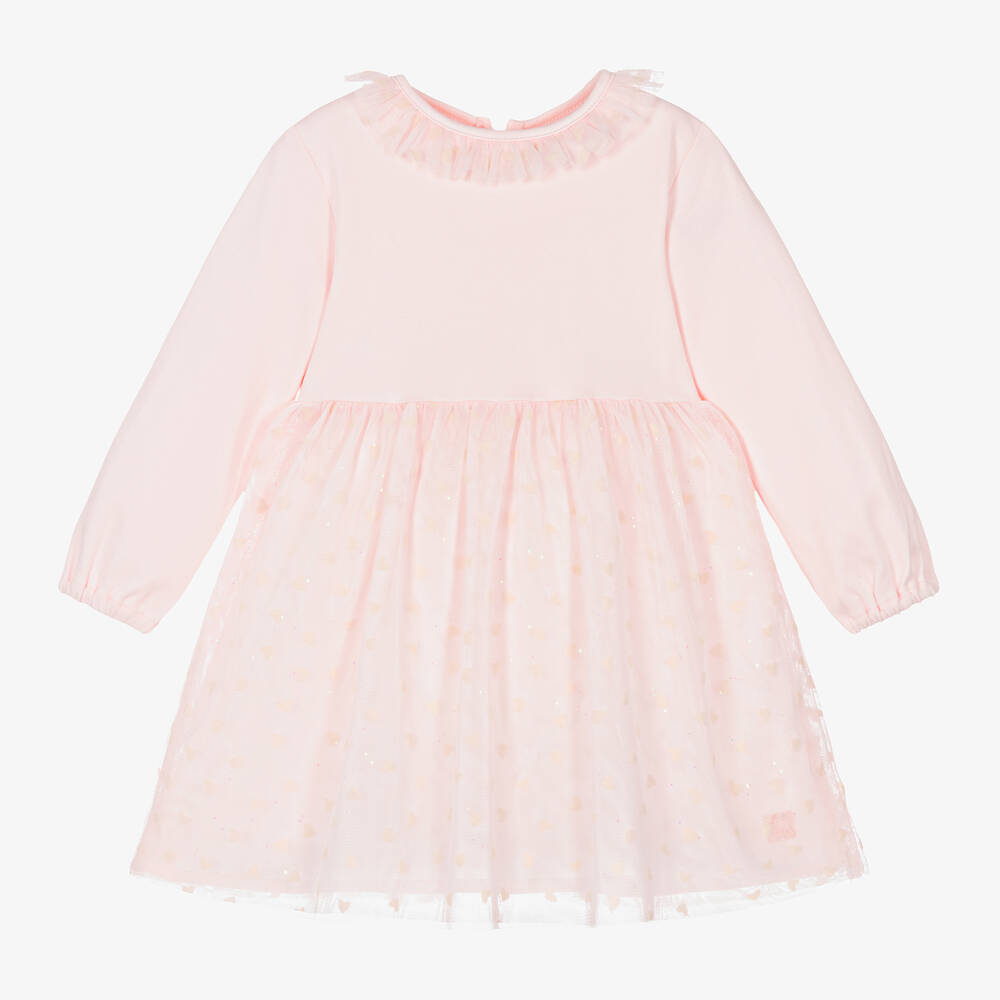 Carrément Beau - Robe rose en tulle bébé fille | Childrensalon