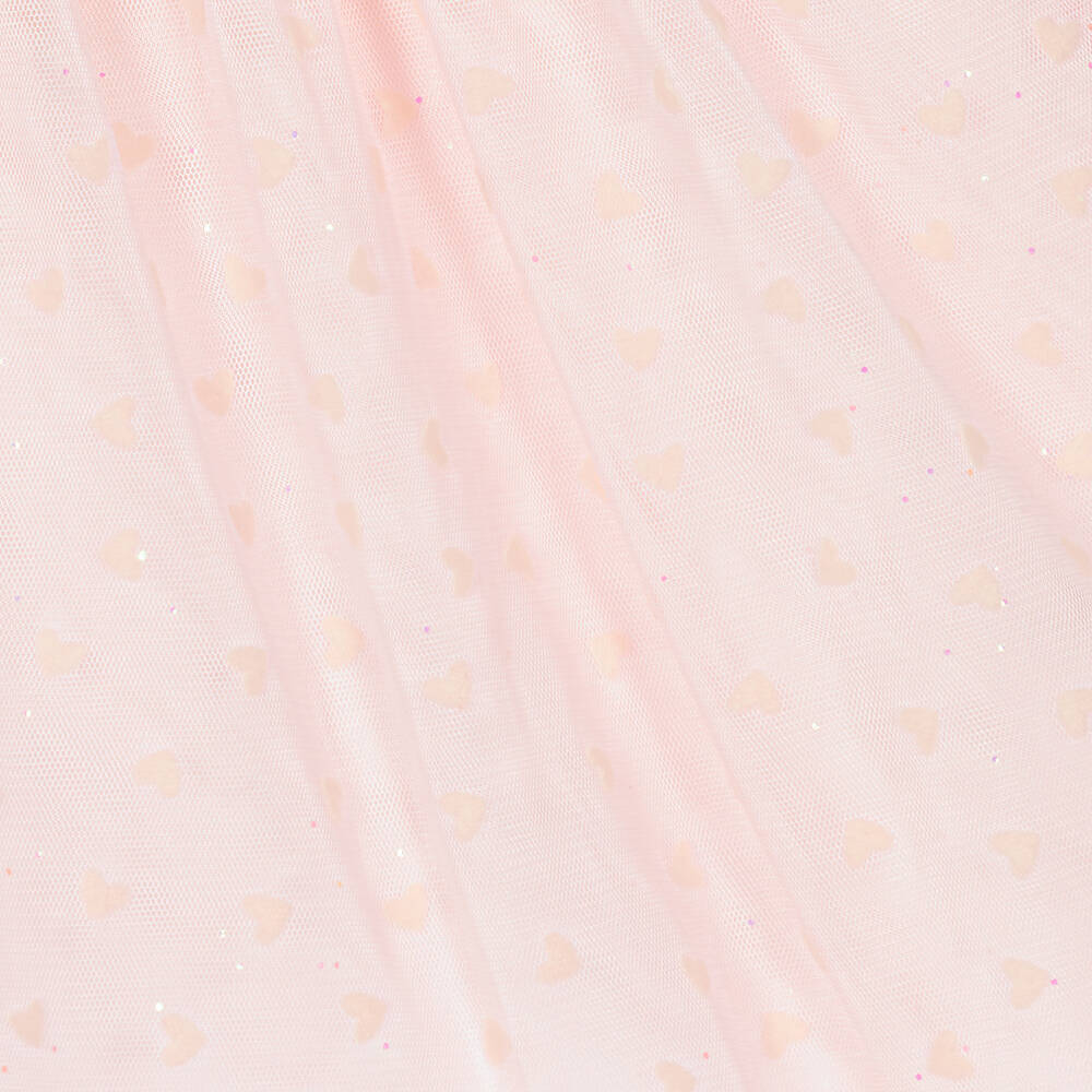 Carrément Beau-فستان قطن عضوي وتول لون زهري للمولودات | Childrensalon Outlet