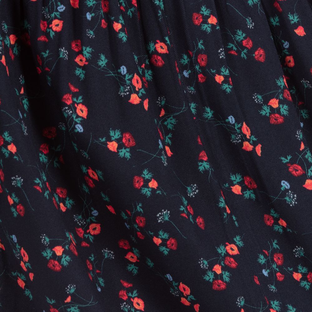 Carrément Beau-Синяя блузка из вискозы с цветочным рисунком | Childrensalon Outlet