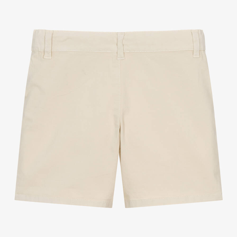 Carrément Beau-شورت قطن تويل لون بيج للأولاد | Childrensalon Outlet