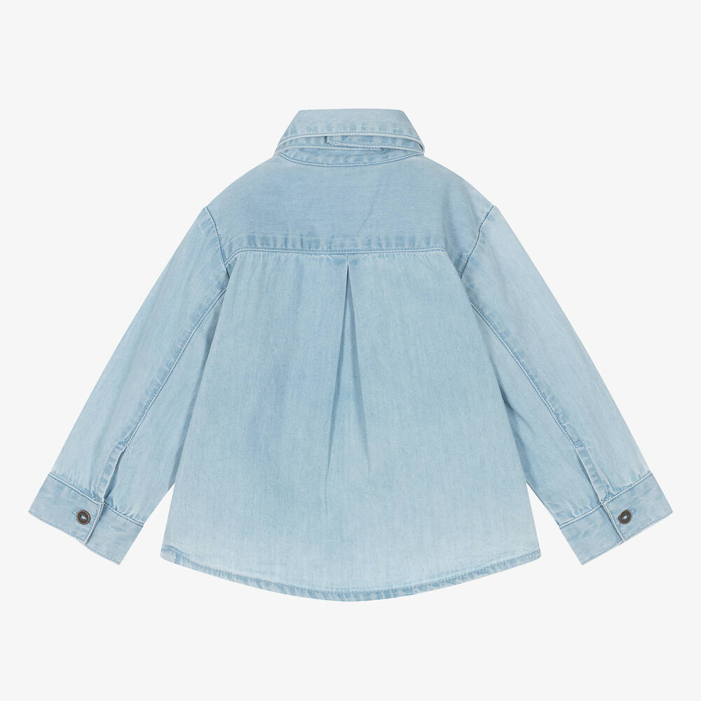 Carrément Beau-Boys Blue Chambray Shirt & Bow Tie | Childrensalon Outlet