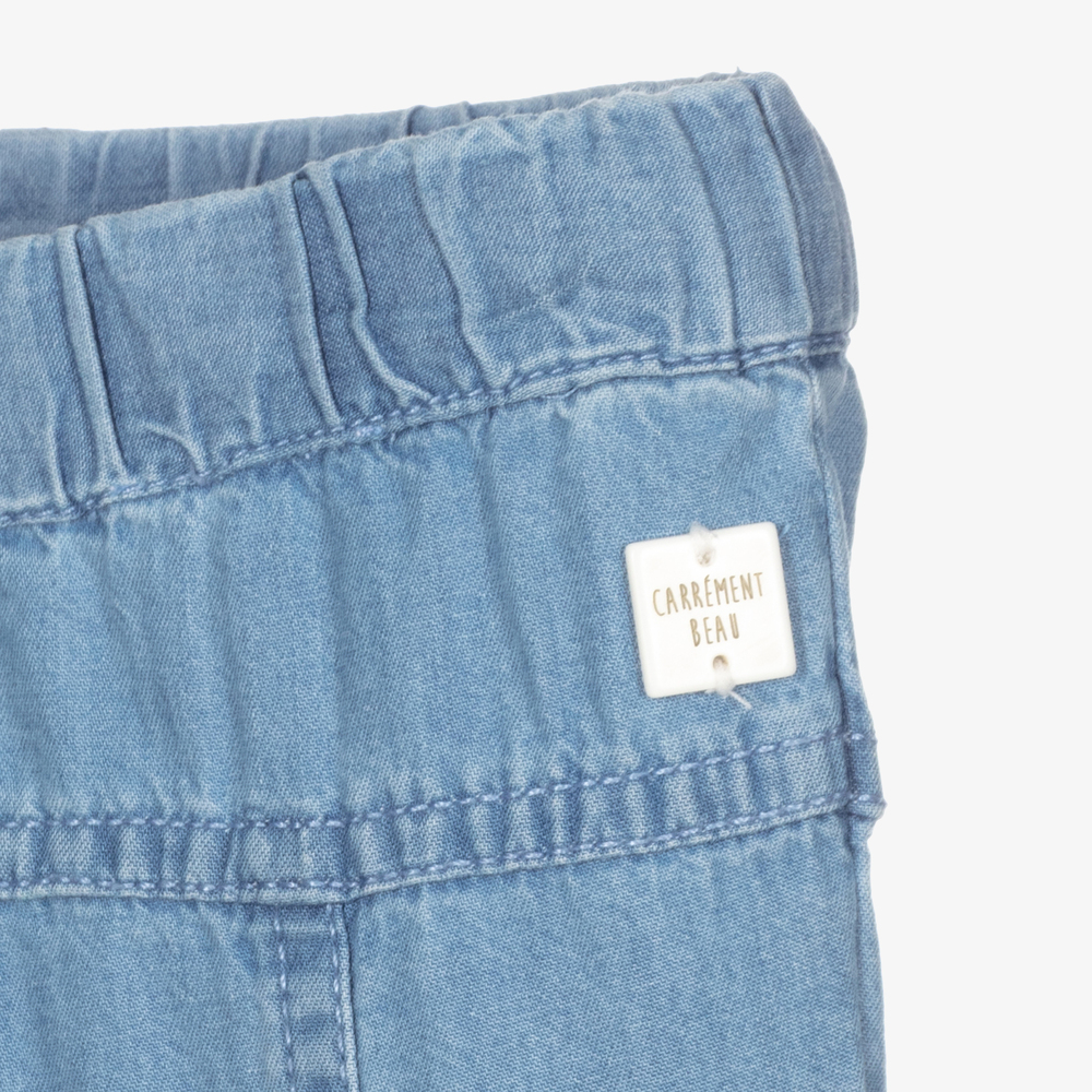 Carrément Beau-Голубые брюки из шамбре для мальчиков | Childrensalon Outlet