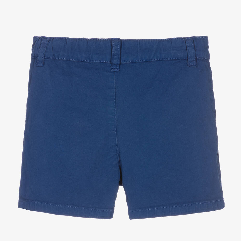 Carrément Beau-Синие шорты из хлопкового твила | Childrensalon Outlet