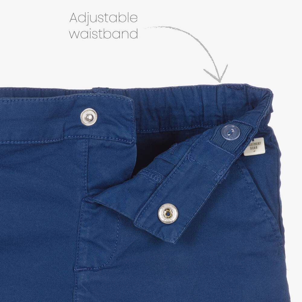 Carrément Beau-Синие шорты из хлопкового твила | Childrensalon Outlet