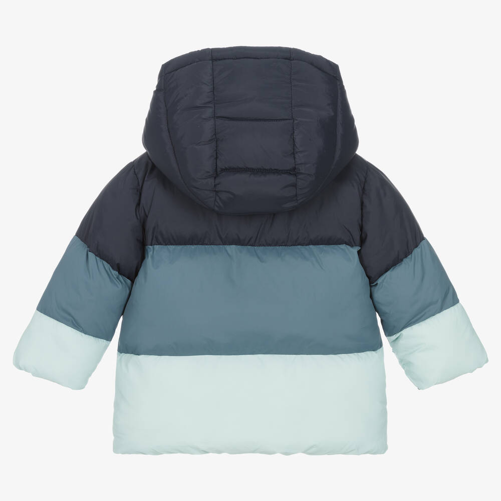 Carrément Beau-Boys Blue Hooded Puffer Jacket | Childrensalon Outlet