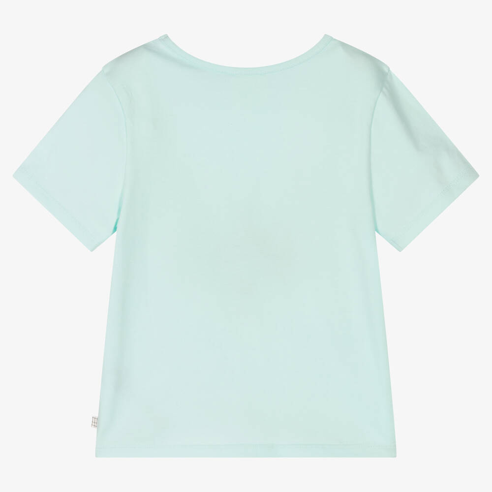 Carrément Beau-تيشيرت قطن عضوي لون أزرق للأولاد | Childrensalon Outlet