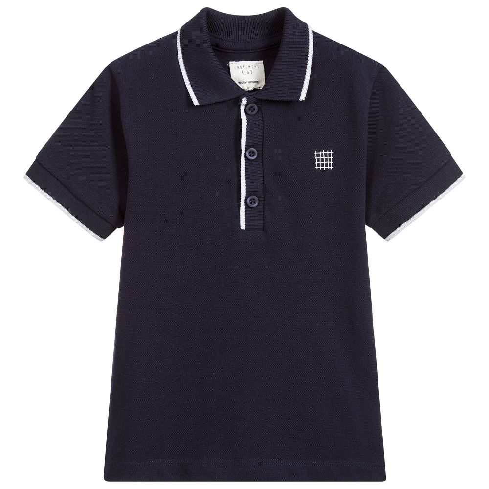Carrément Beau - Boys Cotton Piqué Polo Shirt | Childrensalon