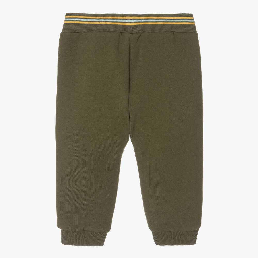 Carrément Beau - Boys Green Organic Cotton Joggers | Childrensalon