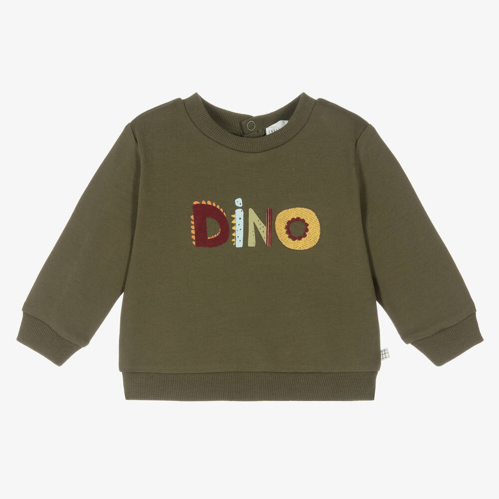 Carrément Beau - Sweat-shirt vert en coton Garçon | Childrensalon