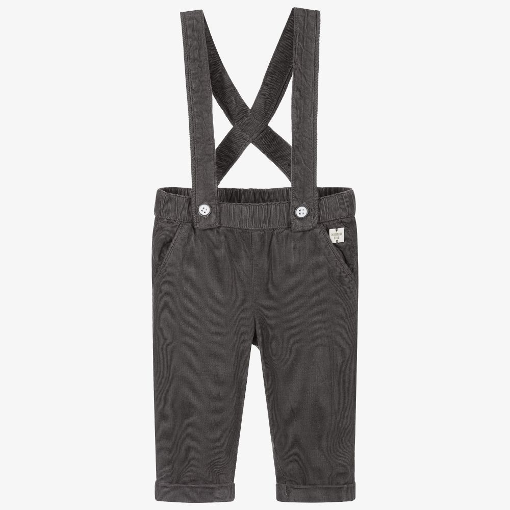 Carrément Beau - Boys Grey Corduroy Trousers | Childrensalon