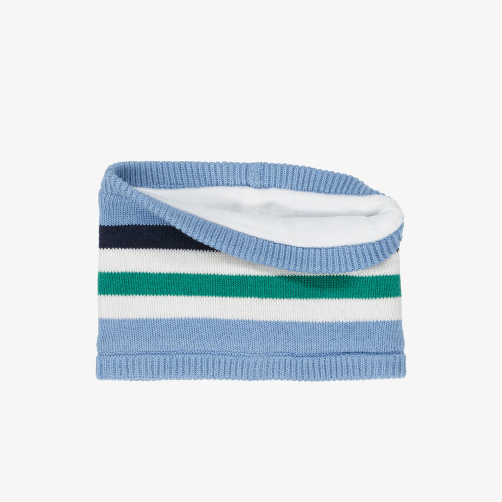 Carrément Beau-Boys Knitted Blue Hat & Snood | Childrensalon Outlet