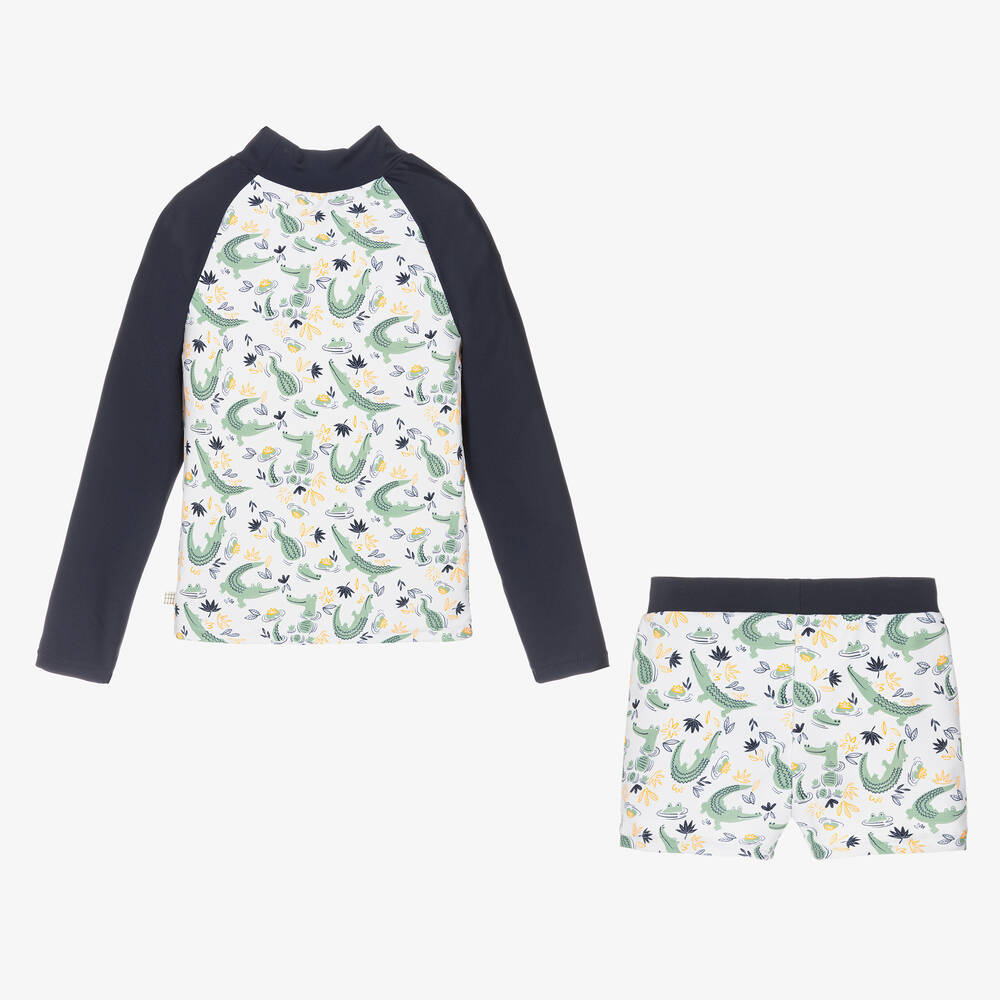 Carrément Beau-Boys Navy Blue Swim Set (UPF40+) | Childrensalon Outlet
