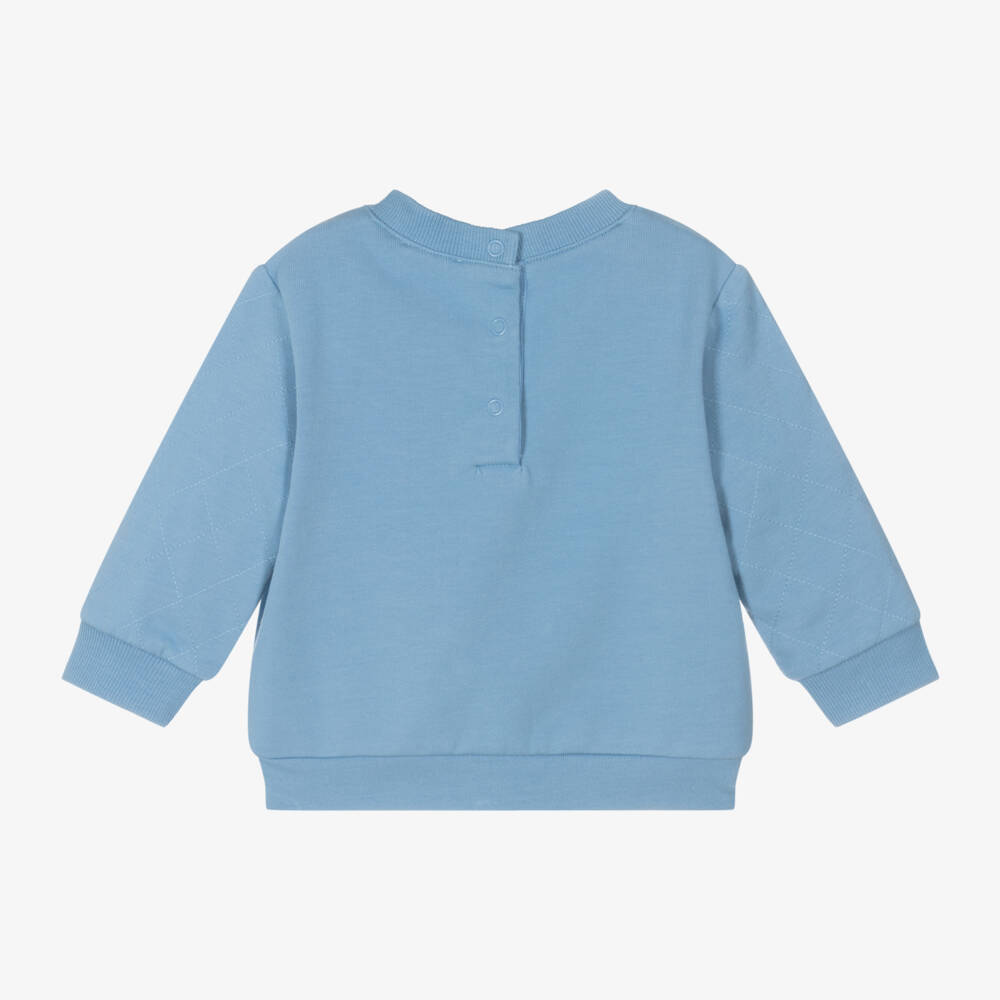 Carrément Beau-Boys Organic Blue Fox Jumper | Childrensalon Outlet