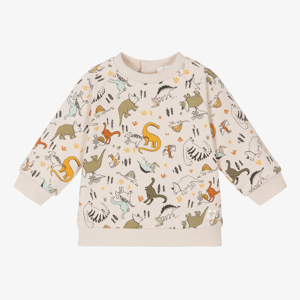 Carrément Beau - Sweat-shirt bio Dinosaure Garçon | Childrensalon