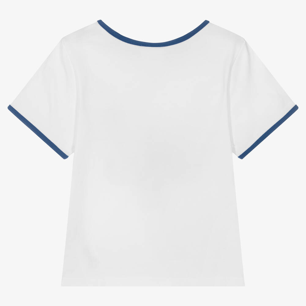 Carrément Beau-تيشيرت قطن عضوي لون أبيض للأولاد | Childrensalon Outlet