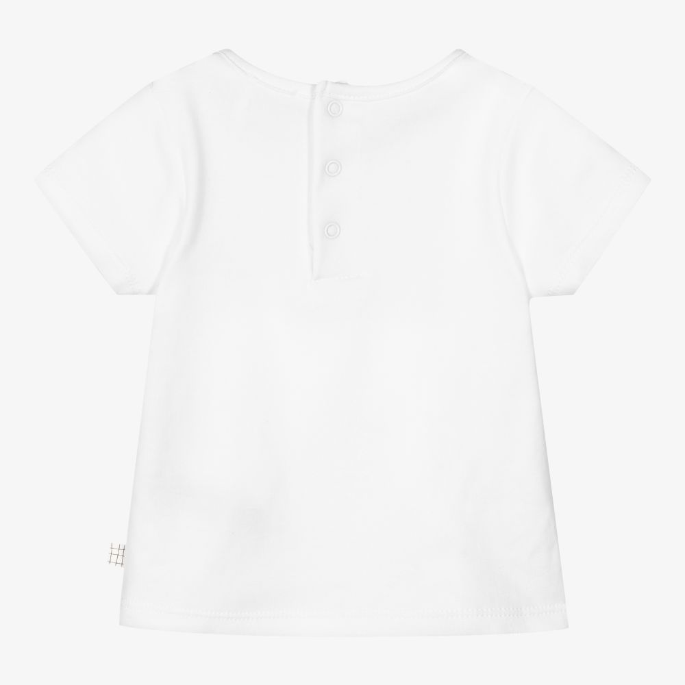 Carrément Beau-Boys White Leopard T-Shirt | Childrensalon Outlet