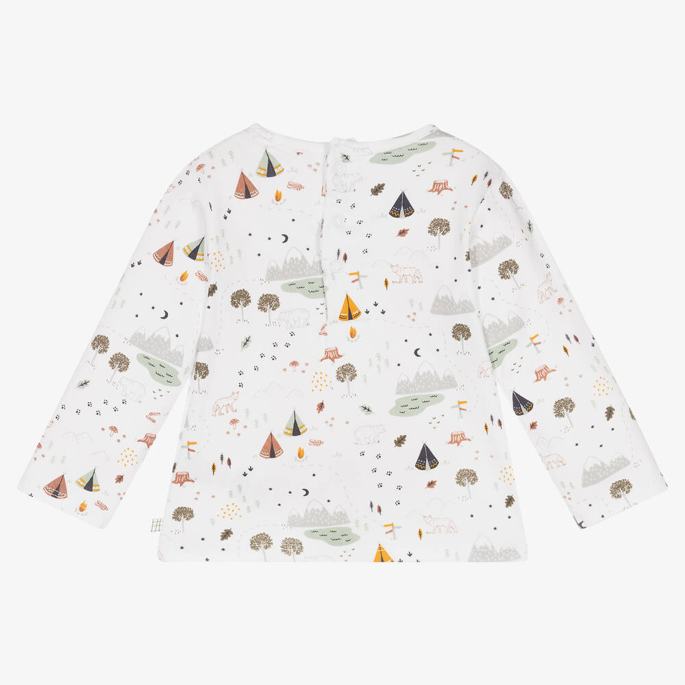 Carrément Beau-Boys White Organic Cotton Top | Childrensalon Outlet