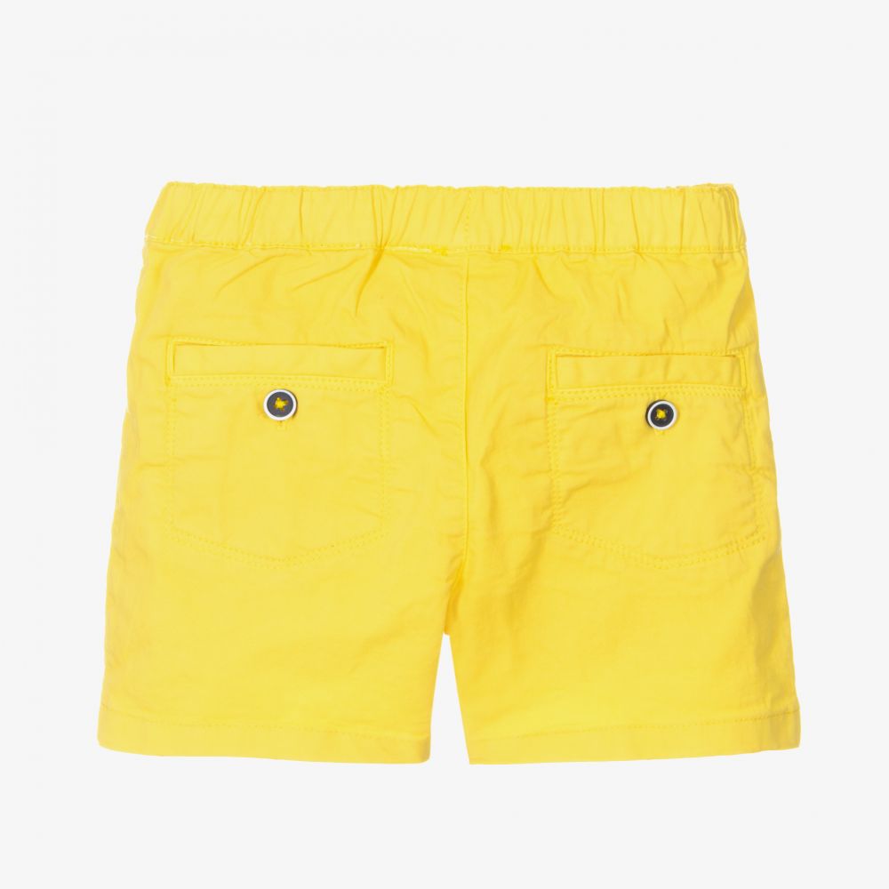 Carrément Beau-Boys Yellow Cotton Shorts | Childrensalon Outlet