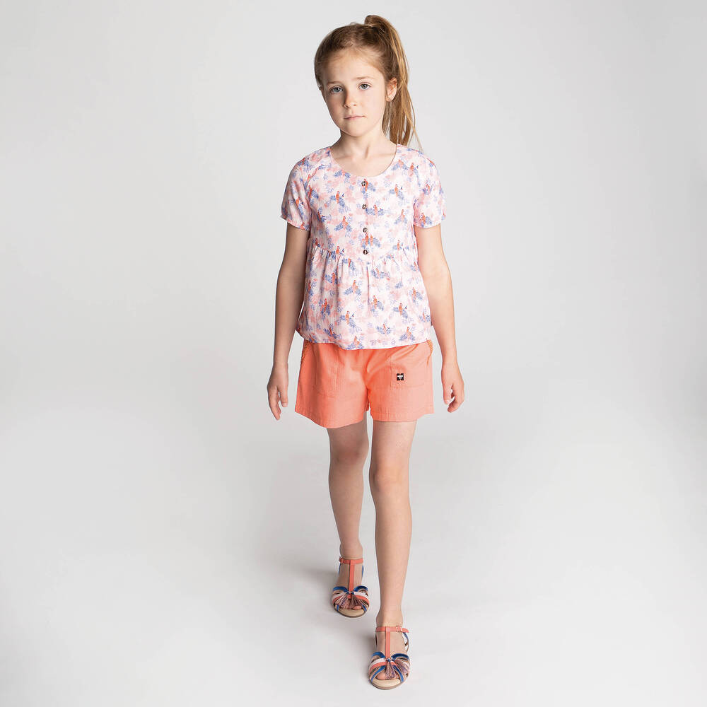 Carrément Beau-Коралловые хлопковые шорты | Childrensalon Outlet