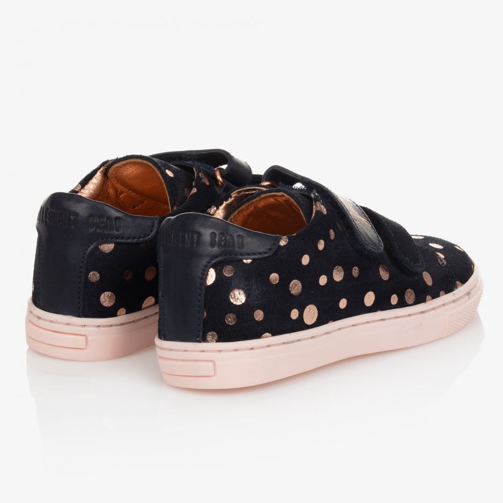 Carrément Beau-Girls Blue Leather Trainers | Childrensalon Outlet