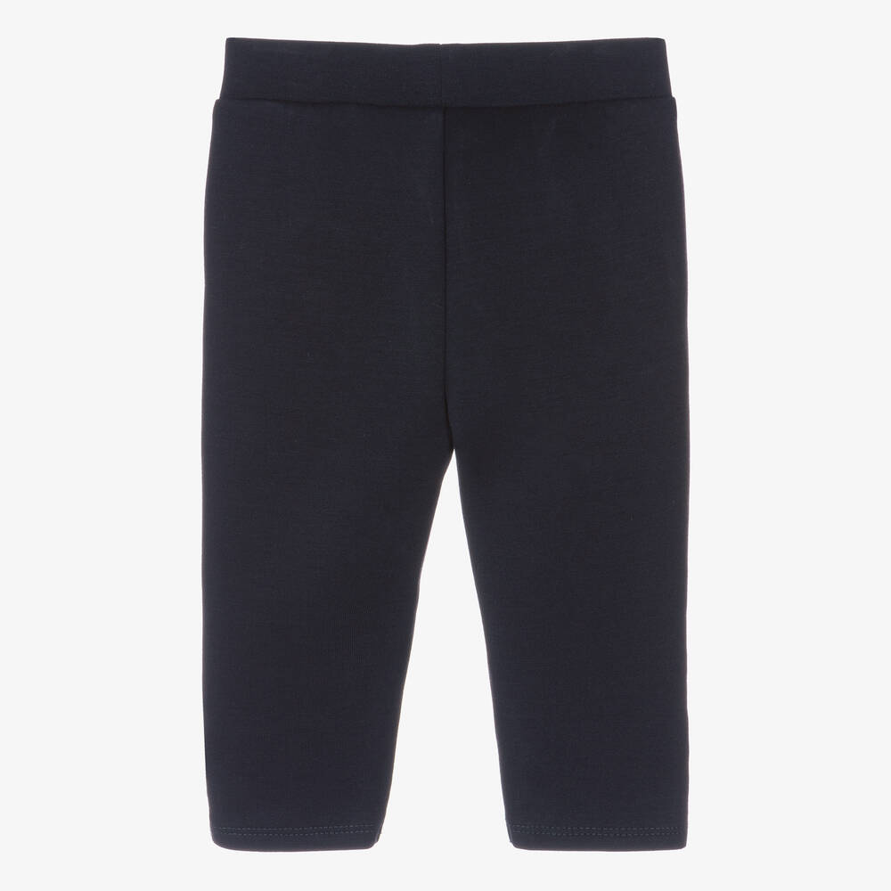 Carrément Beau-Girls Blue Milano Jersey Frill Trousers | Childrensalon Outlet