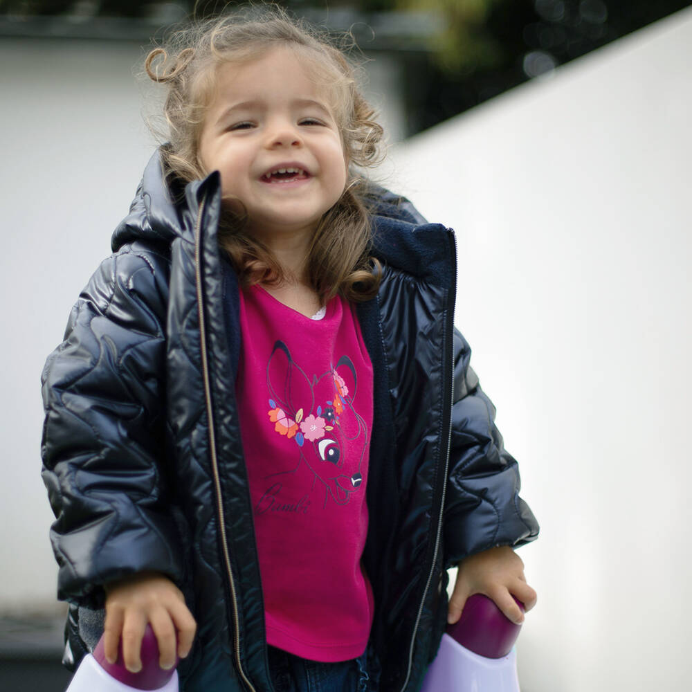Carrément Beau-Girls Fuchsia Bambi Jersey Top | Childrensalon Outlet