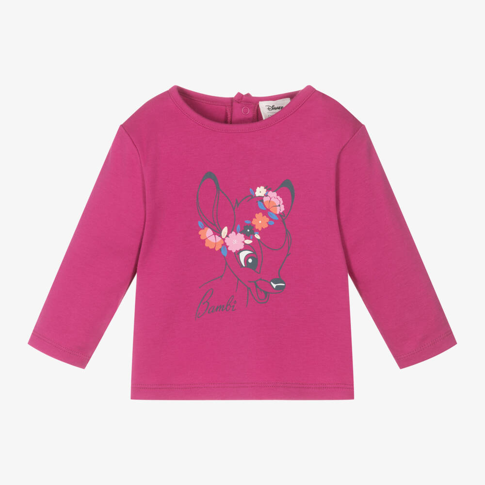 Carrément Beau-Girls Fuchsia Bambi Jersey Top | Childrensalon Outlet
