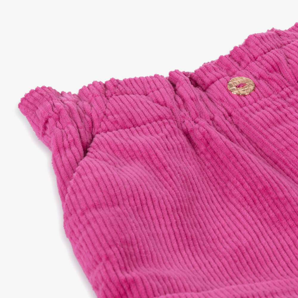 Carrément Beau-شورت قطن لون زهري للبنات | Childrensalon Outlet