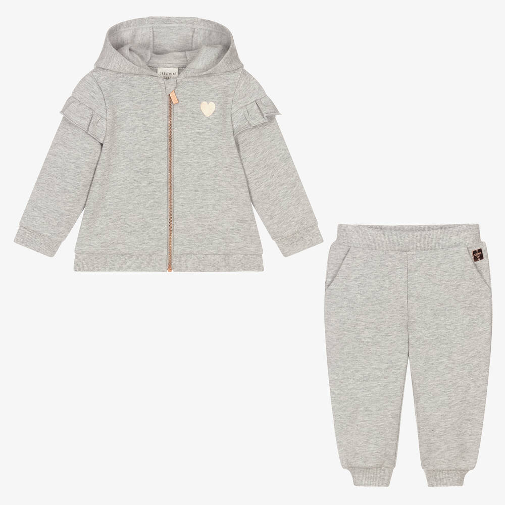 Grey tracksuit girls hot sale