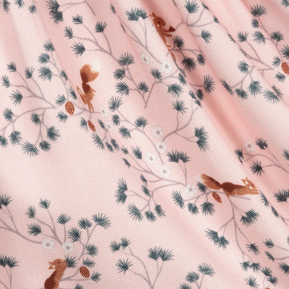 Carrément Beau-Серо-розовое хлопковое платье для девочек | Childrensalon Outlet