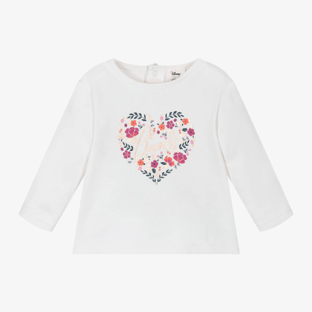 Carrément Beau-Girls Ivory Long Sleeve Top | Childrensalon Outlet