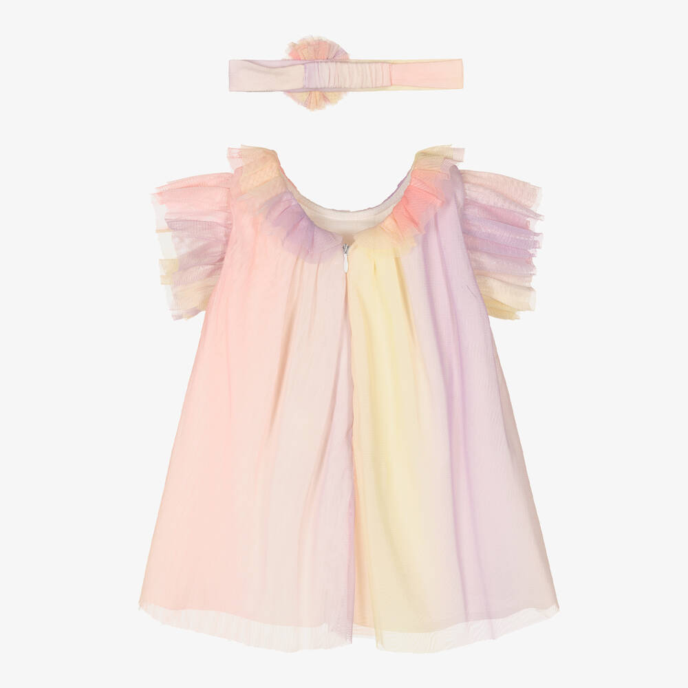 Carrément Beau-Платье и повязка на голову с эффектом омбре | Childrensalon Outlet