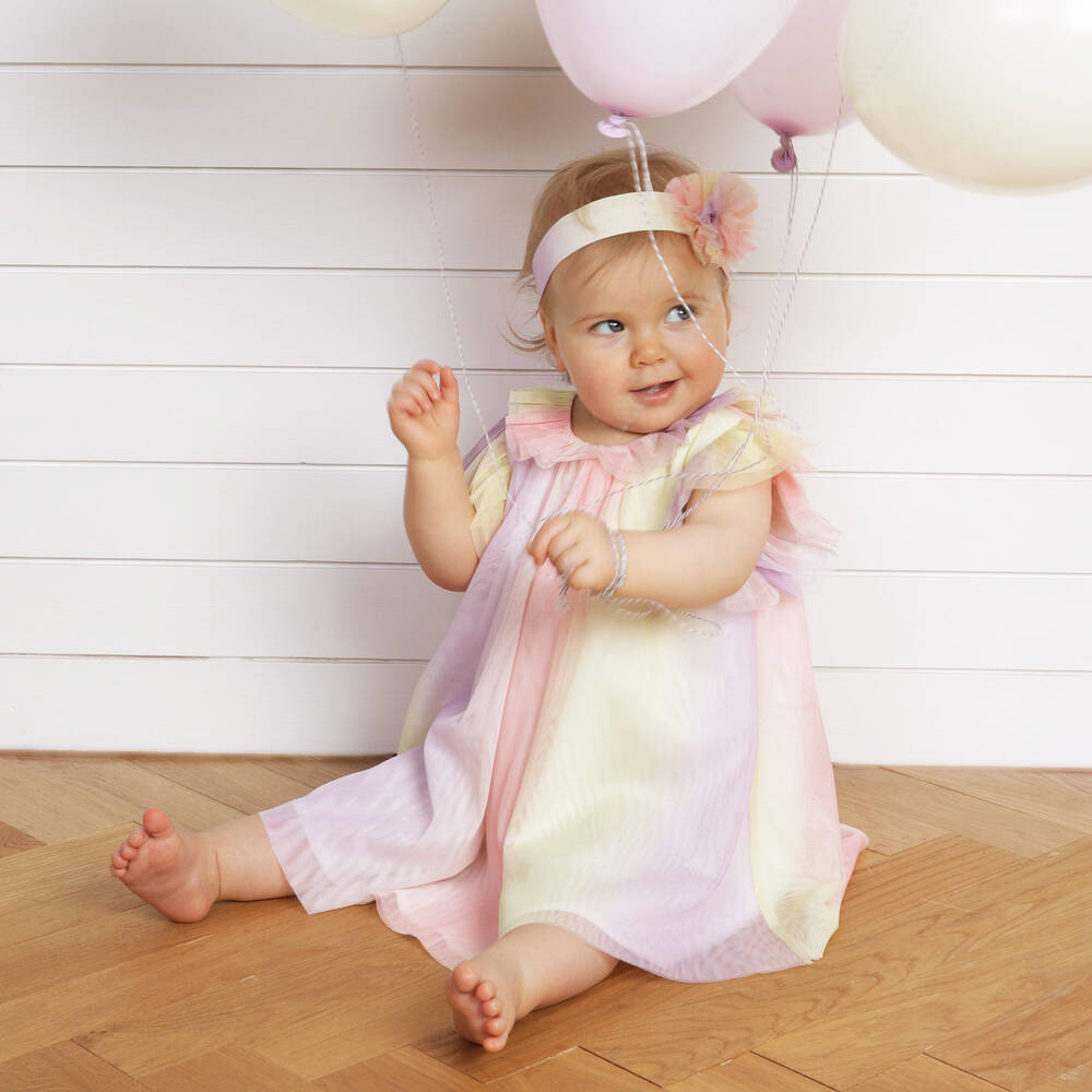 Carrément Beau-Платье и повязка на голову с эффектом омбре | Childrensalon Outlet