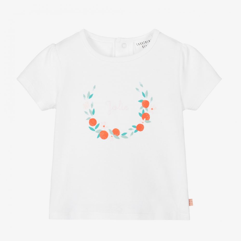 Carrément Beau - Girls Organic Cotton T-Shirt | Childrensalon