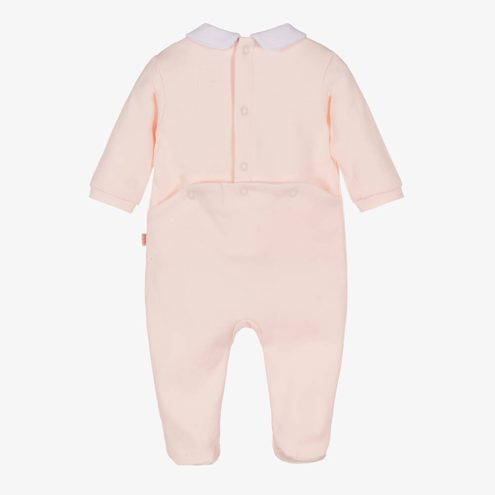 Carrément Beau-Розовый хлопковый комбинезон с яблоком | Childrensalon Outlet