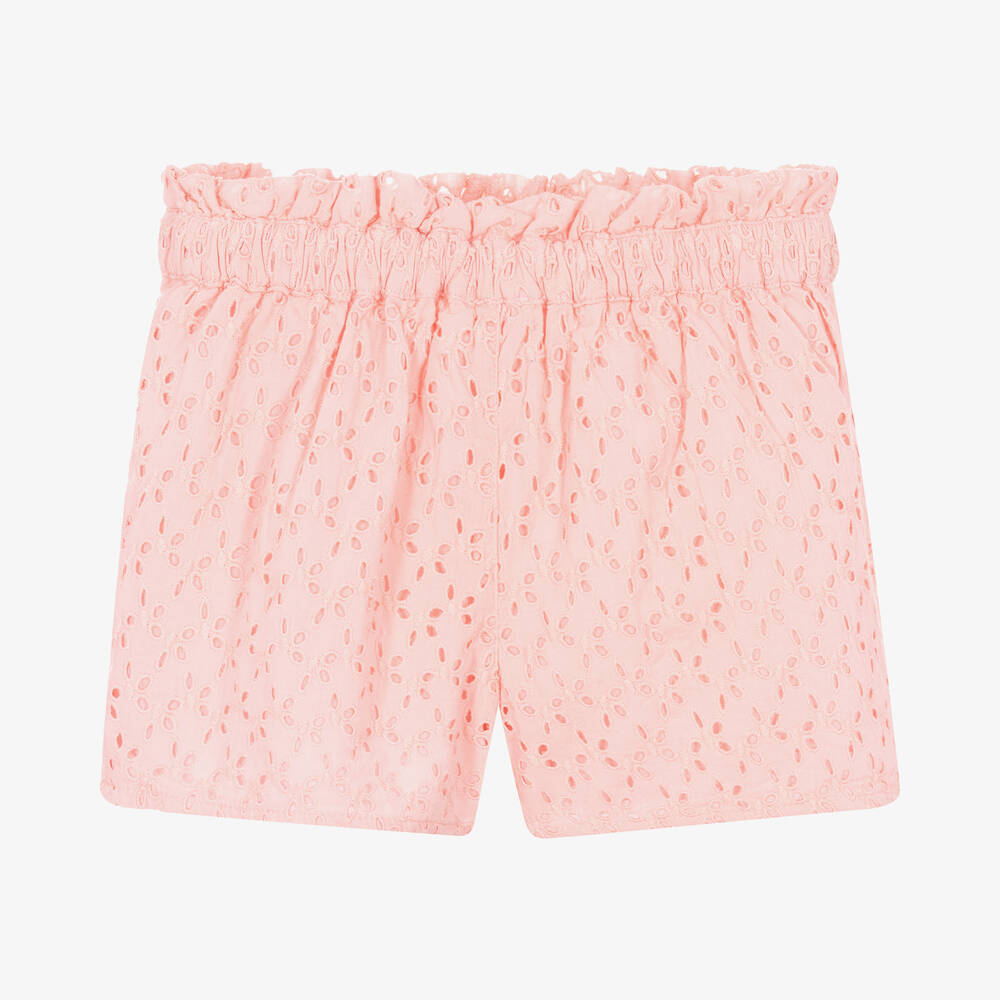 Carrément Beau-Розовые хлопковые шорты для девочек | Childrensalon Outlet