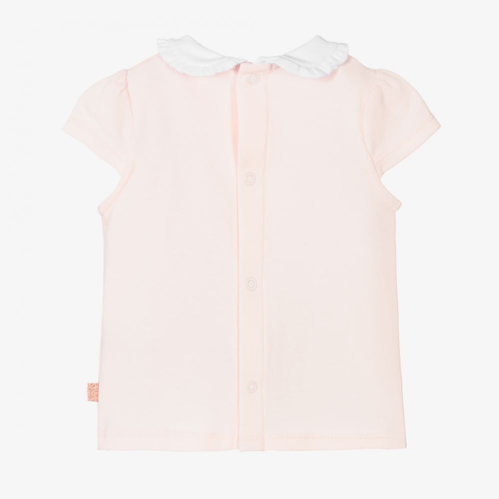 Carrément Beau-Girls Pink Cotton T-Shirt | Childrensalon Outlet