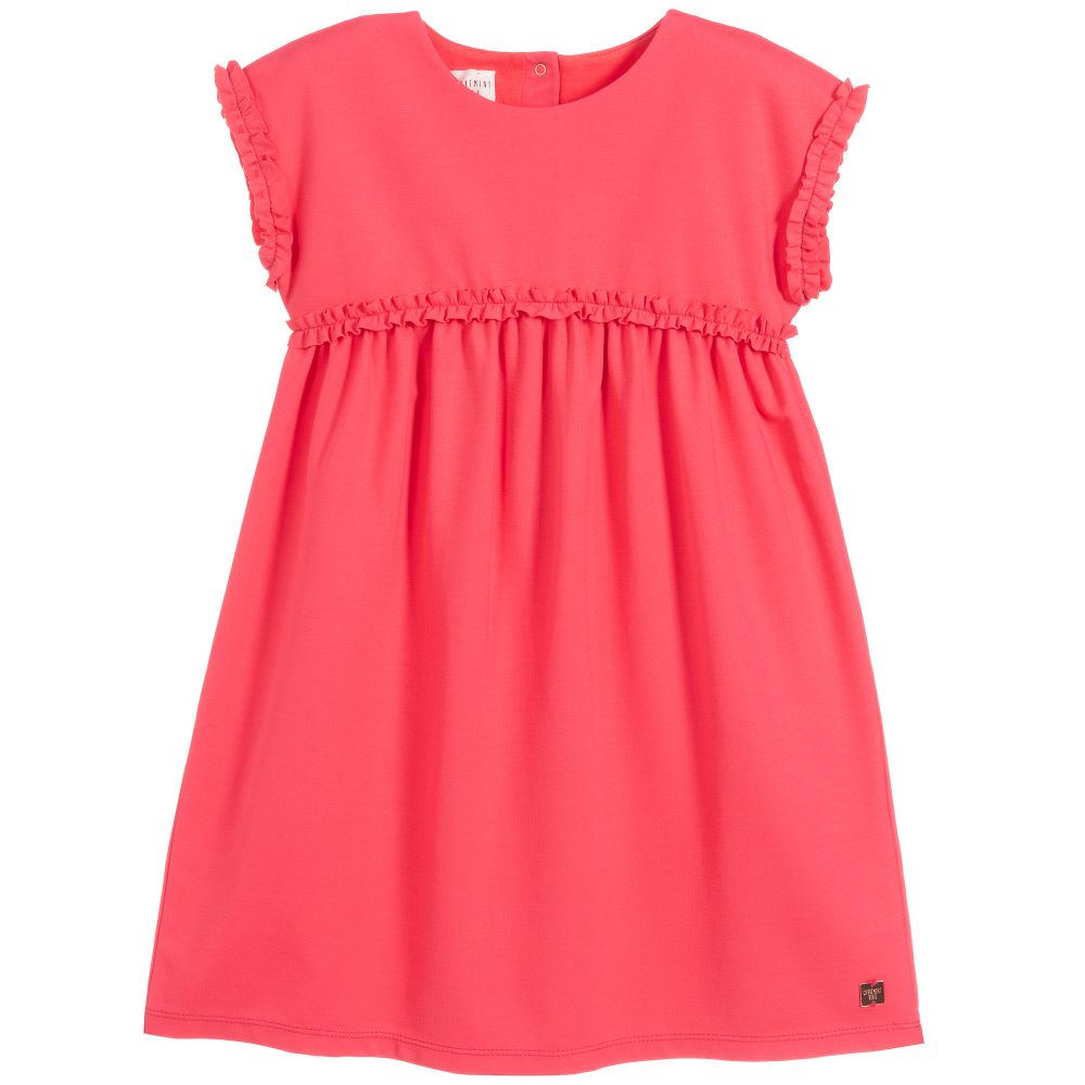 Carrément Beau - Girls Pink Jersey Dress | Childrensalon