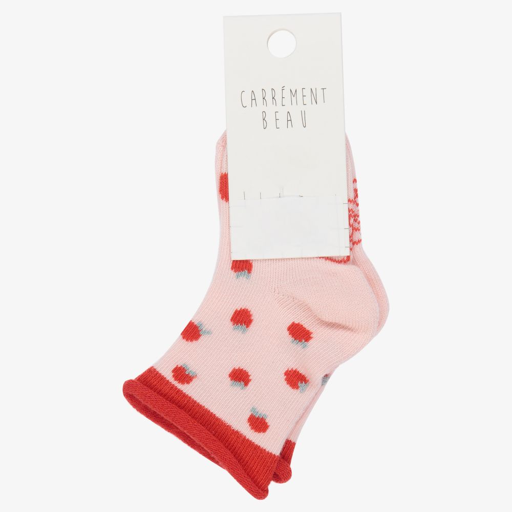 Carrément Beau-Розовые носки с апельсинами для девочек | Childrensalon Outlet