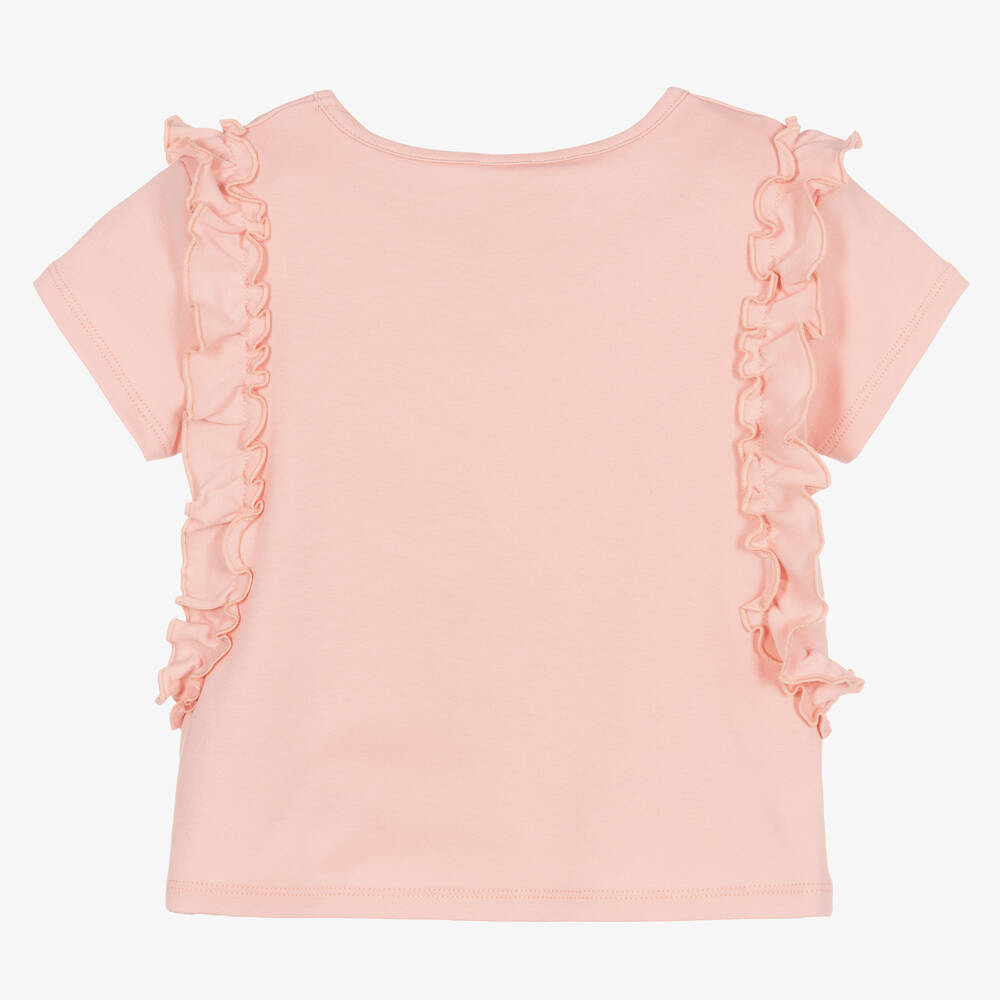 Carrément Beau-Розовая футболка из органического хлопка | Childrensalon Outlet