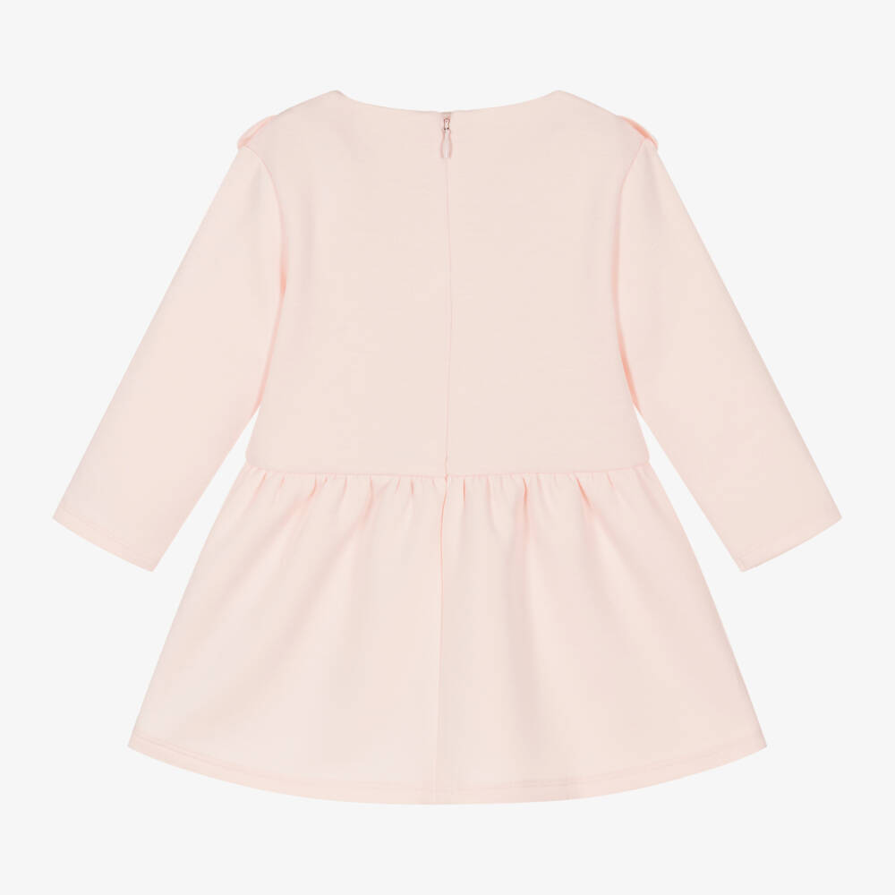 Carrément Beau-Girls Pink Ruffle Jersey Dress | Childrensalon Outlet