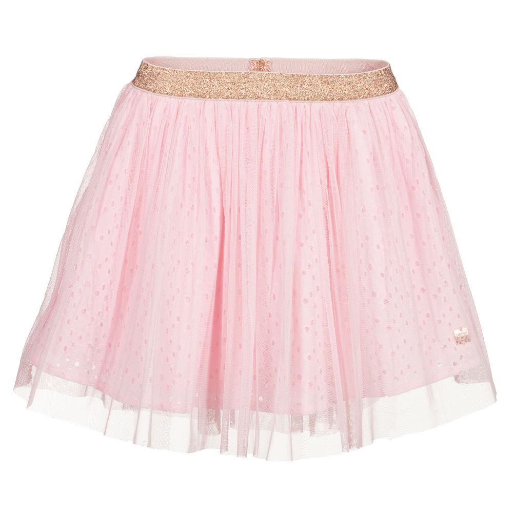 Carrément Beau - Girls Pink Tulle Skirt | Childrensalon
