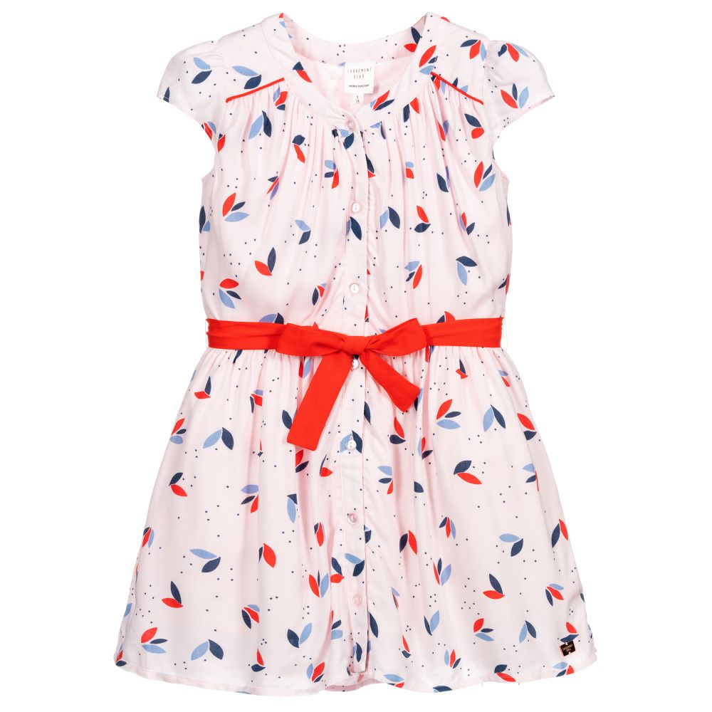 Carrément Beau-Girls Pink Viscose Dress     | Childrensalon Outlet
