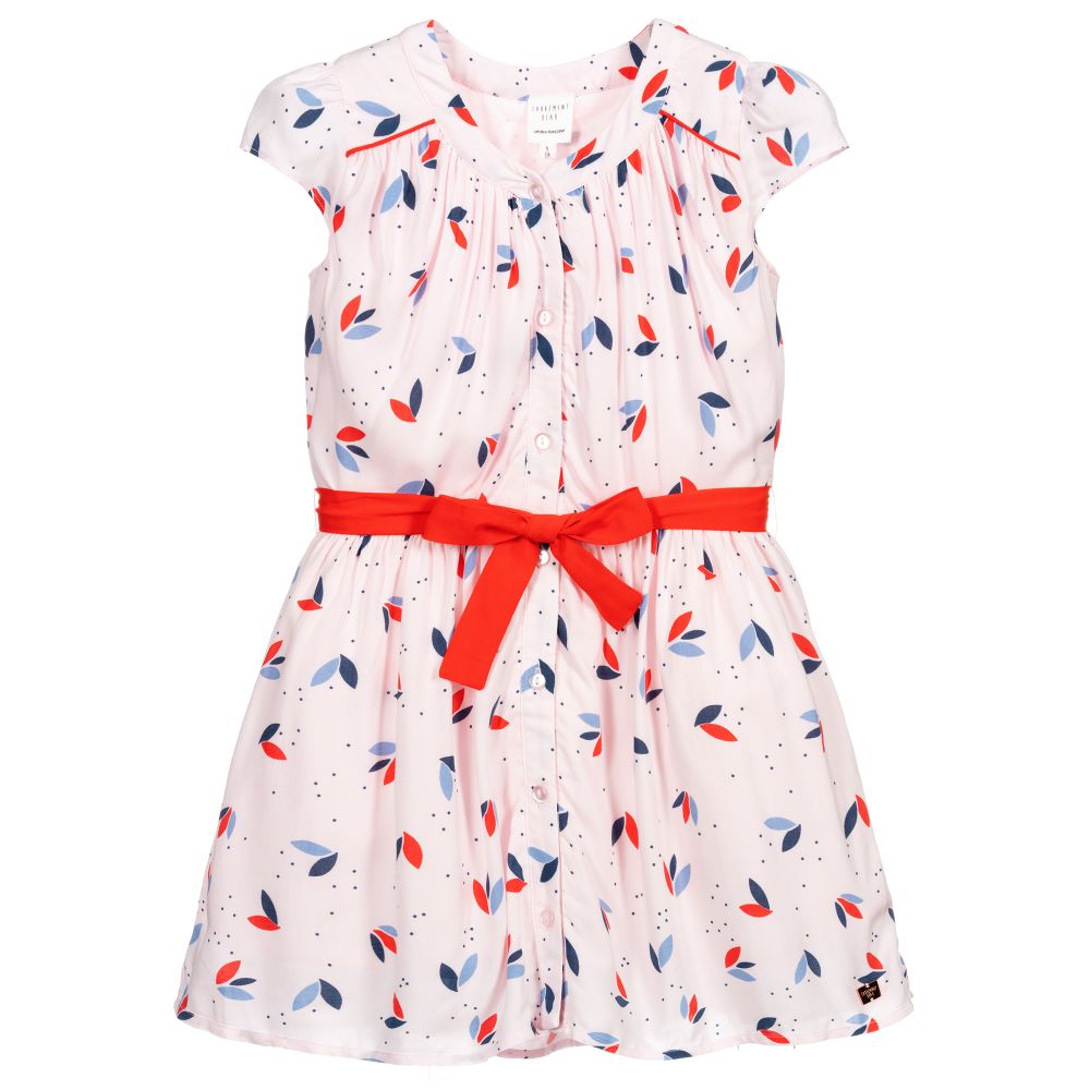 Carrément Beau - Girls Pink Viscose Dress     | Childrensalon